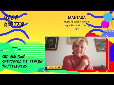Cel mai bun spectacol de teatru tv / teleplay. Gala Premiilor UNITER 2022