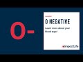 O- is the universal donor! O negative blood type information and top ways to give