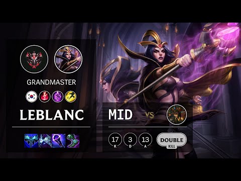LeBlanc Mid vs Cassiopeia - KR Grandmaster Patch 11.15