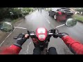 Nyobain Riding Pake Honda Scoopy POV Biker In Rainy
