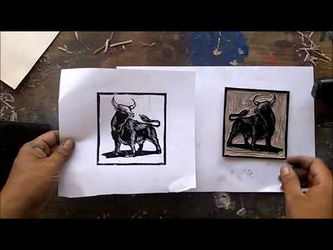 LINOLEUM PRINT - linoleum gouges - art workshop