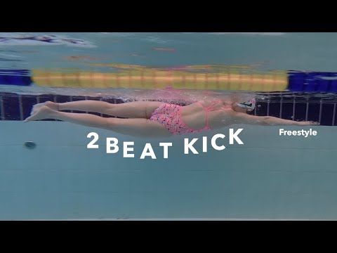 Relaxed and smooth 2-beat kick freestyle✌🏻 / ontact swimming lesson