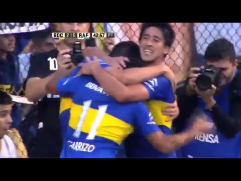Boca 3   Rafaela 0  Fecha 9  Primera División 2016 Gol de Carrizo