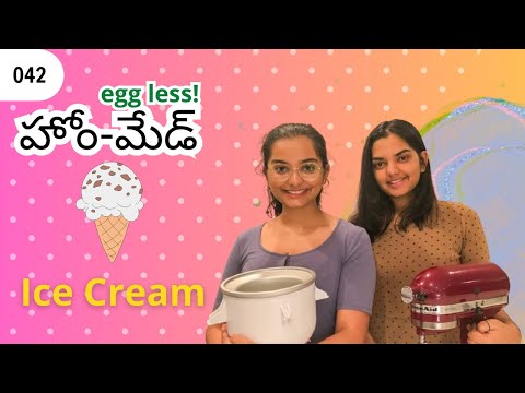 Homemade Ice Cream || Telugu Vlogs in USA || Kitchen Aid Stand Mixer Ice Cream|| English Subs || A&C