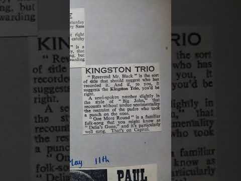 The Kingston trio reverend Mr Black 1963 review 67rebellion the official music archive