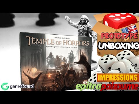 Temple of Horrors - Prototype Unboxing & Impressions (EN) by Epitrapaizoume