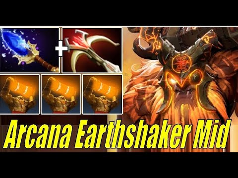 Attacker Arcana Earthshaker Mid - Super Carry - Dota 2 Pro Gameplay