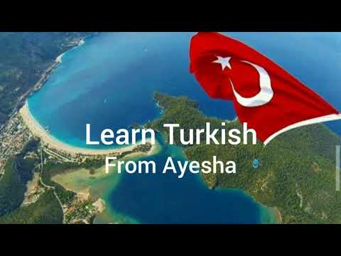 Learn Turkish in easy way (lesson 3)