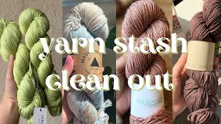 cleaning out my yarn stash | knitting spring cleaning
