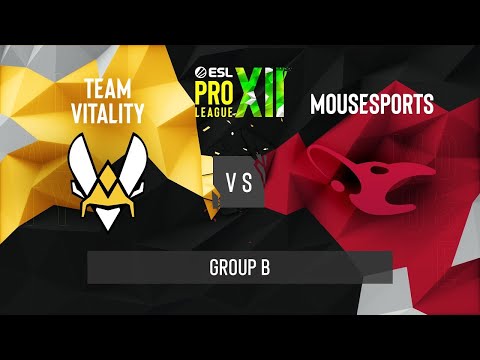 🔴[LIVE] : Team Vitality vs. mousesports - ESL Pro League Season 13 - Group B