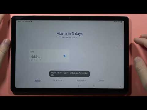 SAMSUNG Galaxy Tab A9/A9+ Set Alarm Clock - Alarm Sound, Schedule, Snooze #taba9