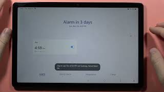 SAMSUNG Galaxy Tab A9/A9+ Set Alarm Clock - Alarm Sound, Schedule, Snooze #taba9
