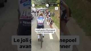👏🚴🏻 Remco Evenepoel a fait un heureux avant d'abandonner sur le #tourdefrance #shorts #sports