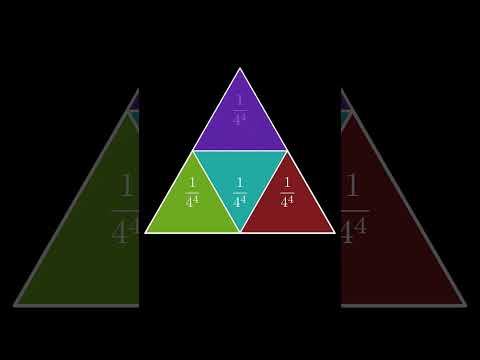 Finding an infinite sum with triangles