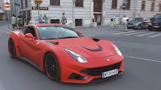 Novitec Ferrari F12 N-Largo | BRUTAL Start Up, Loud Acceleration Sound