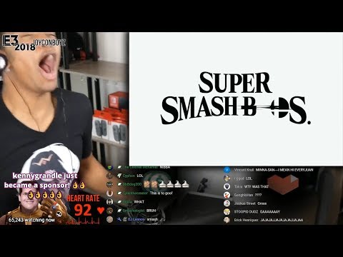 ETIKA REACTS TO SUPER SMASH BROS ULTIMATE ROSTER REVEAL "EVERYONE IS HERE"