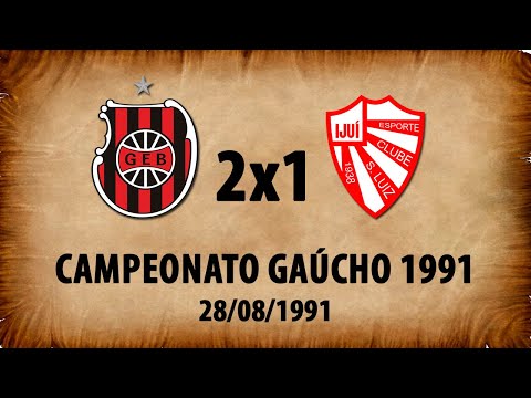 G.E.Brasil 2x1 São Luiz - Campeonato Gaúcho 1991