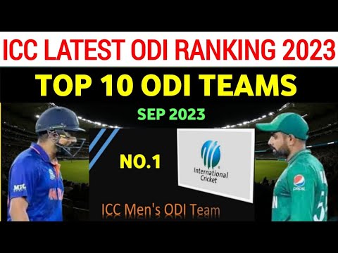 ICC Latest Odi Teams Rankings After India vs Australia Match 2023 | Top 10 Odi Teams Rankings Today