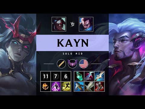 Kayn Mid vs Yasuo - NA Master Patch 25.21
