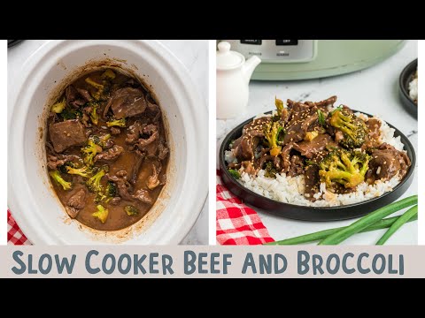 🥦 Easy Slow Cooker Beef and Broccoli Recipe! 🍴