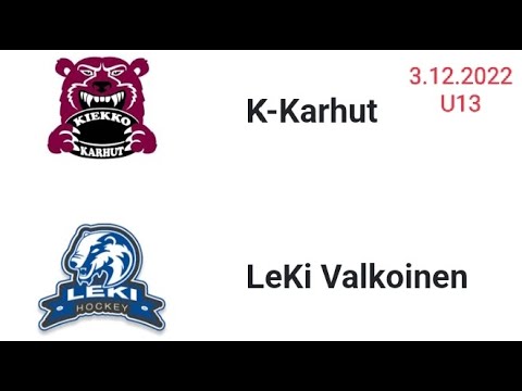 3.12.2022 Kiekko-Karhut - LeKi valkoinen