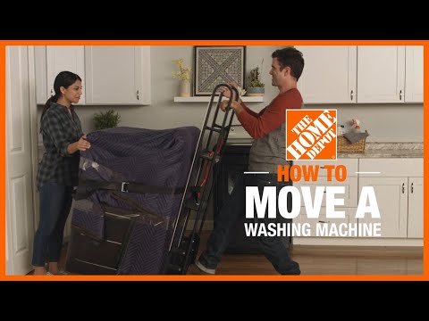 Part of a video titled How to Move A Washing Machine | Washers & Dryers | The Home Depot