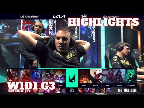 VIT vs MAD - Highlights | Week 1 Day 1 LEC Spring 2023 | Mad Lions vs Vitality