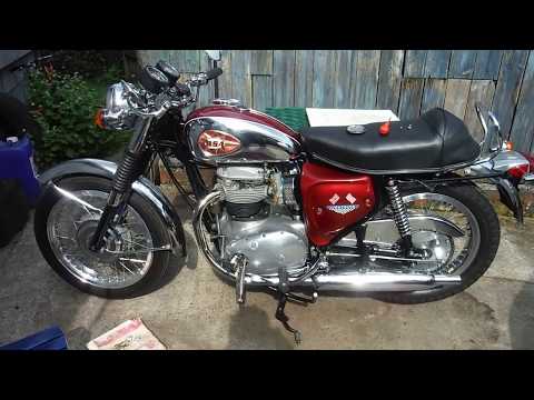 BSA A65 checking for crank end float at Performance Classics. Video