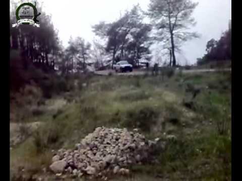 استهداف رتل قوات النظام في ريف اللاذقية بواسطة رشاش 14 من قبل كتيبة العزة لله والنصر من الله