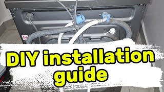 DIY,buy and install:Fully automatic laundry machine installation guide,simple tools required