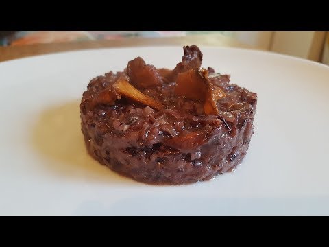 Gourmet Black Risotto with Chanterelles Recipe