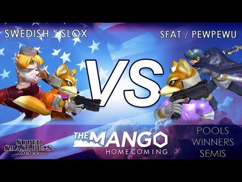 Mango Homecoming - Swedish Delight / Slox (Red) VS SFAT / PewPewU (Blue) - SSBM - Winners Semis