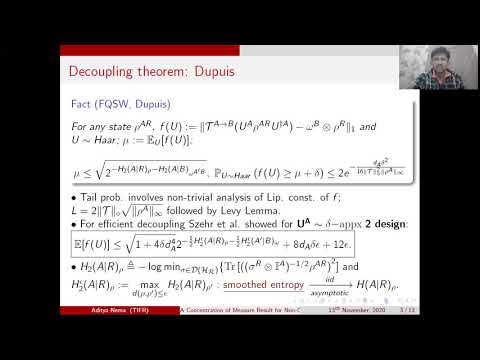 Measure concentration for Decoupling BIID2020.