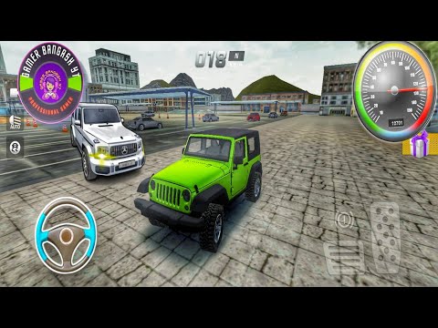 Master of Extreme Car Driving Simulator Gameplay Android Unlock Green Toyota 4X4 Jeep Crazy Jumps
