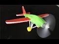 Как сделать электрический самолет | бумажный самолетик 
