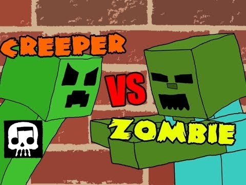 JT Music - Minecraft Rap Battle - Creeper vs. Zombie [JT Music and Brysi]