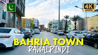 🇵🇰 Bahria Town Rawalpindi: Walking Tour of Civic Center, Market, and Lifestyle in 4K
