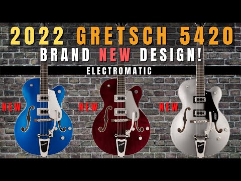 All new redesigned 2022 Gretsch Electromatic 5420