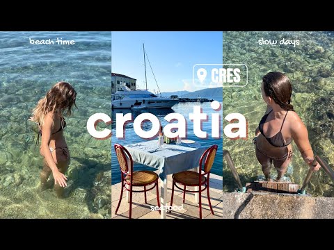 a few days on CRES island... slow mornings, seafood dinners & salty skin 🌊✨ (croatia vlog)
