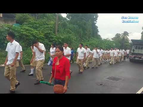 Minutos del desfile civico en el distrito de San Ramon depto Cuscatlan 🇸🇻 