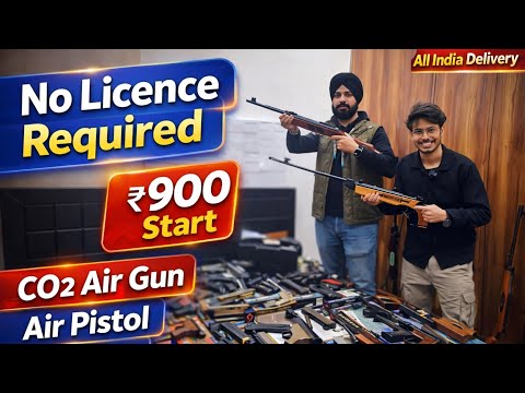 No Licence Air Gun 😱 | ₹900 Se Start | CO2 Air Pistol & Air Rifle | All India Delivery