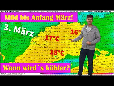 Extremwetter: 10 bis 15 Grad zu warm für Ende Februar! Regional neue Rekorde möglich!