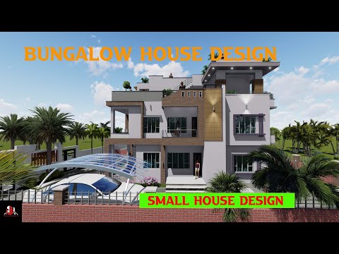 BUNGALOW HOUSE DESIGN WITH FLOOR PLAN | SMALL HOUSE DESIGN