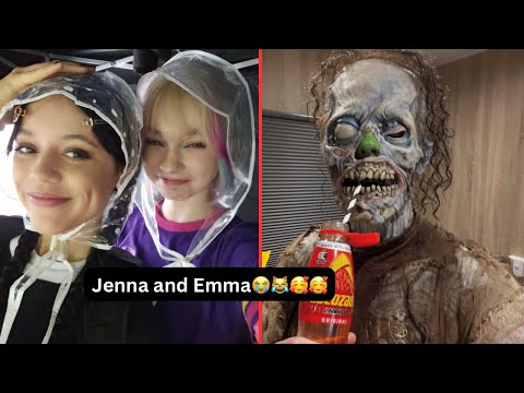 Wednesday Season 2: Funniest Behind The Scenes Moments, cast behaving like total kids for 7 mins😭😭😂