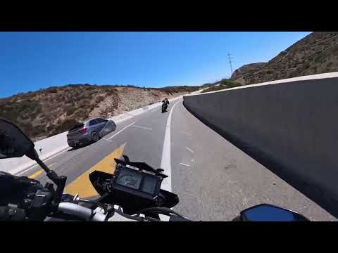 Cuesta Las Cardas Ovalle - Coquimbo. Yamaha Tracer y Yamaha Mt07