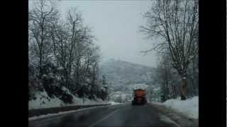 preview picture of video 'Aller-retour  entre Folelli et Borgo (Haute-Corse) sous la neige samedi 11 février 2012'