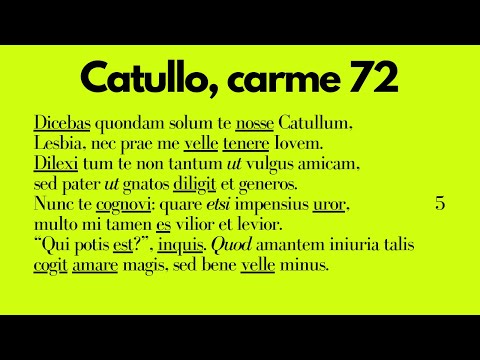 Gaius Valerius Catullus, poem 72: You once said that you only knew Catullus: translation and comm...