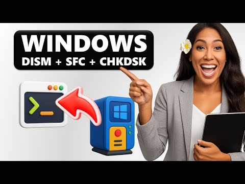 How to REPAIR WINDOWS 10 or 11 with SFC, CHKDSK, and DISM