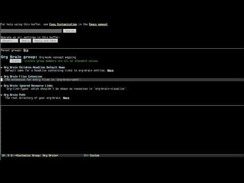 Emacs - org-brain: Concept mapping using org-mode