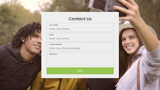 Responsive Contact Us Page in HTML and CSS | Responsive Web Page Desig